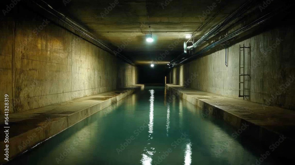 Fototapeta premium Deep geological repository for radioactive waste, advanced technology