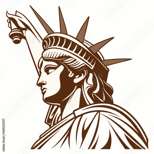 statue of liberty vector