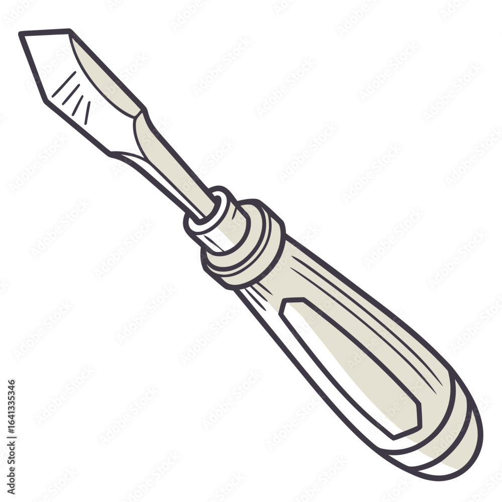 Obraz premium vector illustration of an electric screwdriver