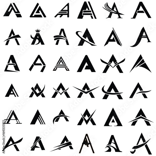 monogram, logo, letter A, minimalist, elegant, luxury, vintage, modern, serif, sans-serif, calligraphy, initials, branding, identity, custom, decorative, geometric, bold, classic, stylish, ornate, art