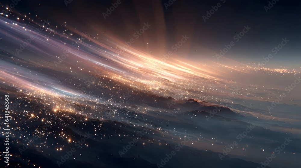 Fototapeta premium Cosmic Light Streams