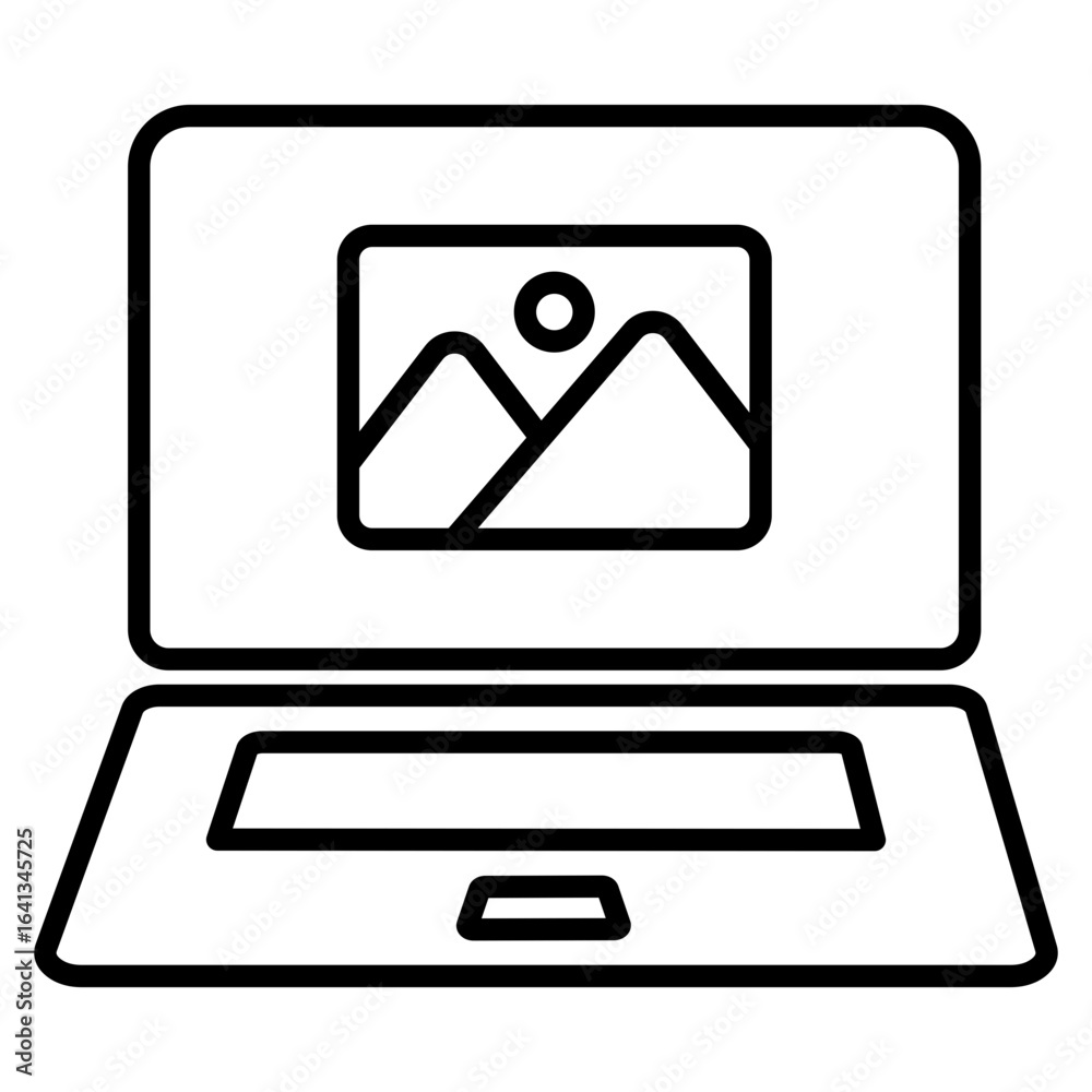 Images content icon on white background Images content icon on white background