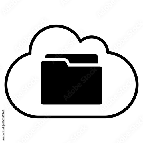 Storage icon on white background