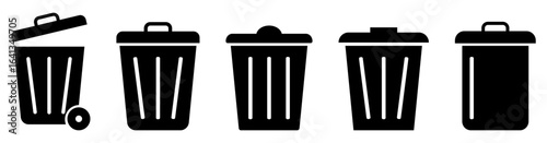 Bin icon set