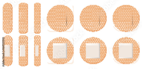 Set of medical plaster