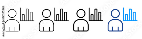 Trader Icon Multiple Outline Collection Set
