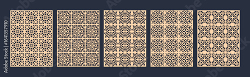 Arabic seamless pattern with arabic and islamic ornament big set