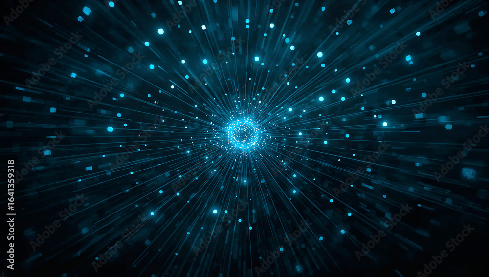 Fototapeta premium Pump laser excites ions into a higher energy.