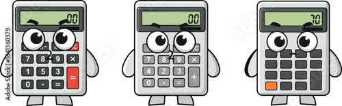 Cartoon calculators for educational and commercial use