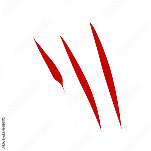 Red wound scratches 