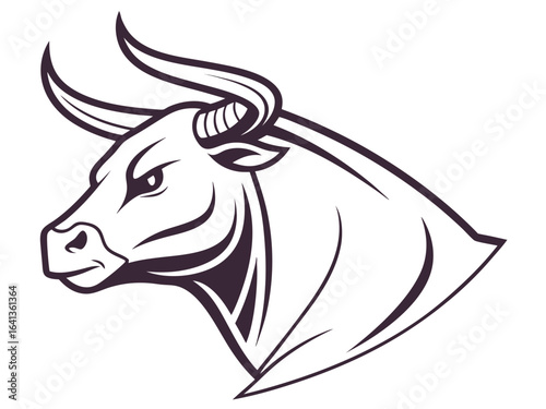 Farm Fresh Logo of Catttel Company. A stylized, vintage-inspired logo for Cattel featuring a profile of a cow in a circle, with a ribbon banner displaying the company name and with a field backgroun