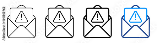 Blackmail Icon Multiple Outline Collection Set
