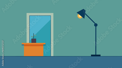 minimal corner office floor lamp simple design