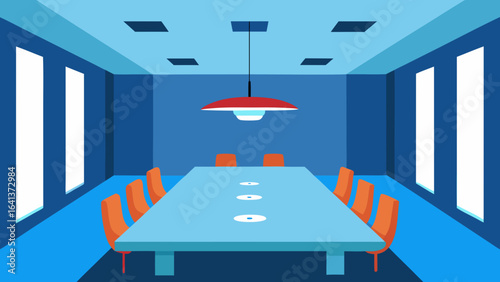 modern conference room led lit ceiling