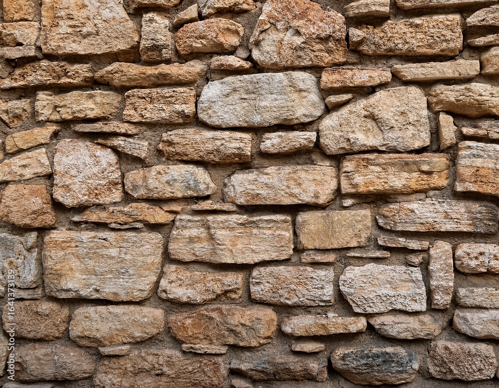 Fototapeta premium texture de mur en pierre naturelle avec motifs irreguliers et fissures surface rustique ideale pour fonds de projets architecturaux decoration vintage et design brut