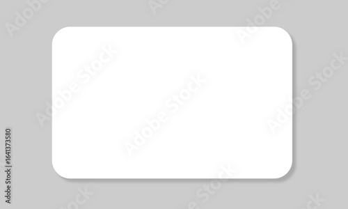 Plastic or paper white card for your design.
