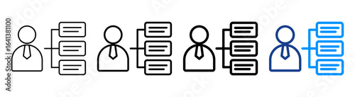 Characteristic Icon Multiple Outline Collection Set