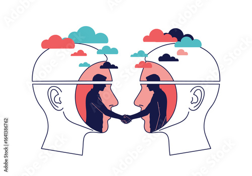Understanding the complex interplay of human minds and shared thoughts creating connections