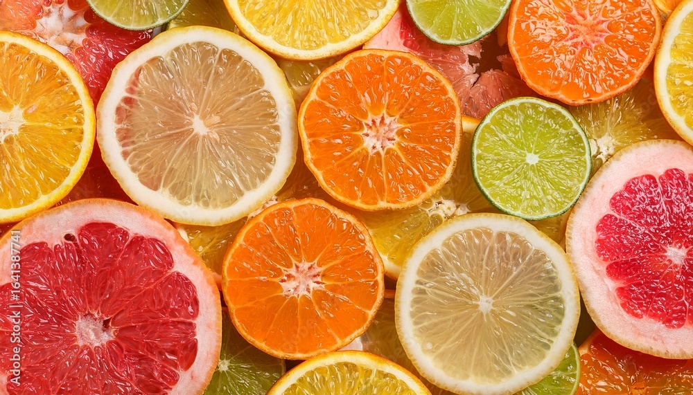 citrus fruit slices background citrus fruit slices background