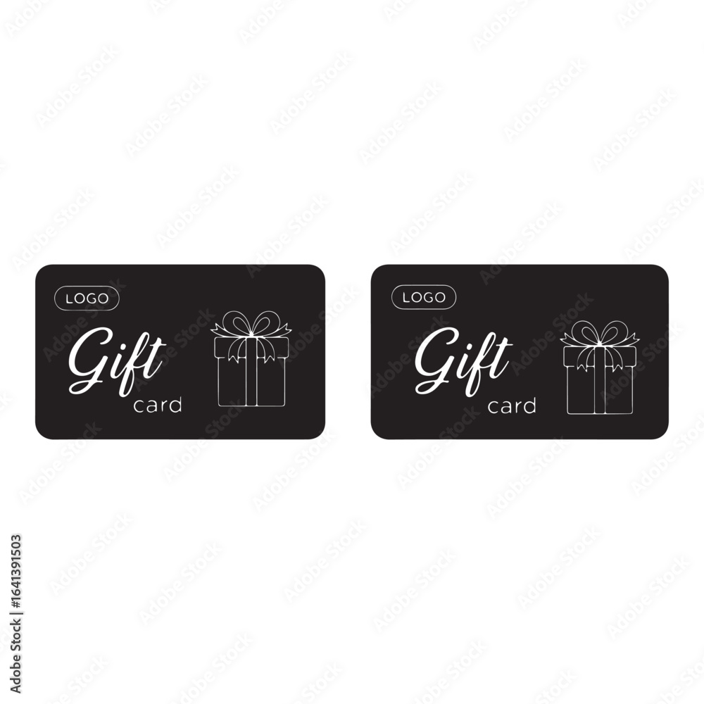 Gift card black card gift voucher card Gift card black card gift voucher card