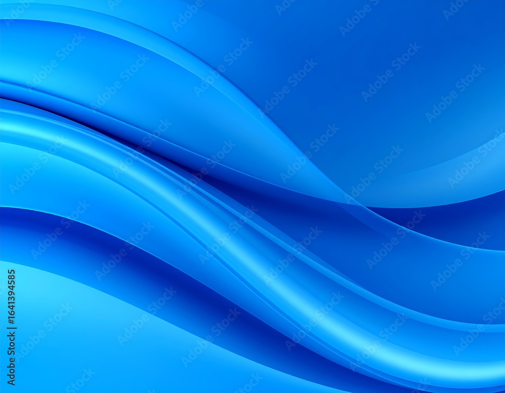 Fototapeta premium Abstract blue wave background