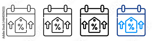 Black Friday Icon Multiple Outline Collection Set