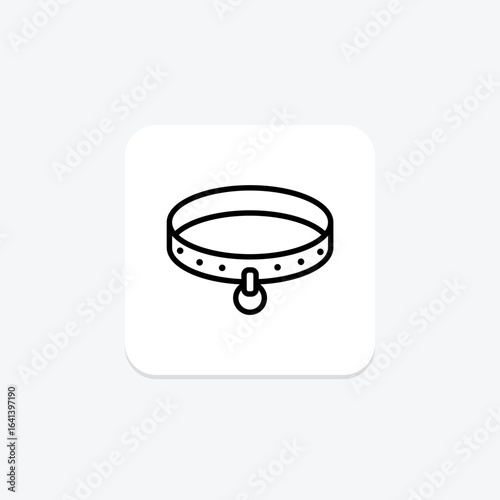 Choker Necklace, vector, pixel perfect, illustrator file