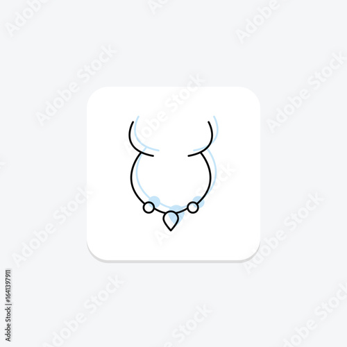 Gold Name Necklace, vector, pixel perfect, illustrator file