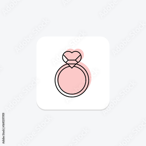 Rose Gold Ring, vector, pixel perfect, illustrator file