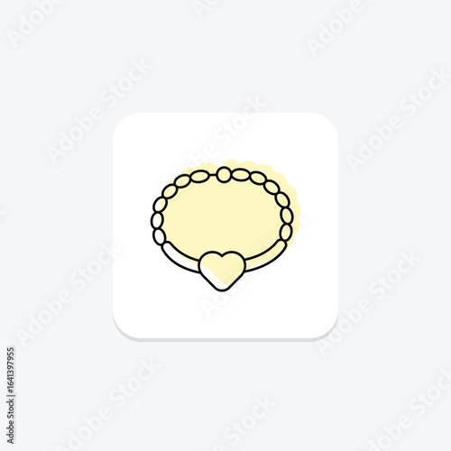 Silver Name Bracelet, vector, pixel perfect, illustrator file