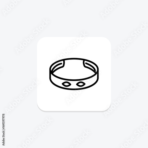 Gold Bangle Bracelet, vector, pixel perfect, illustrator file