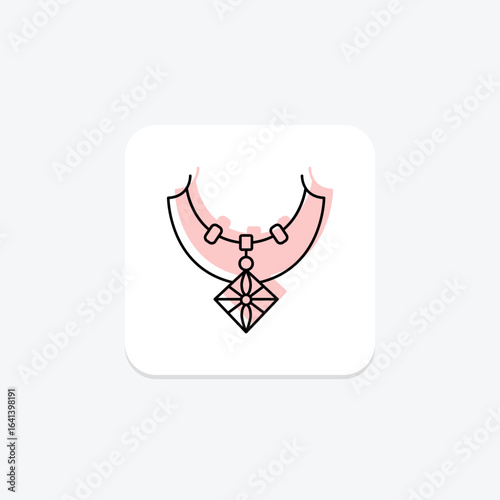 Diamond Butterfly Necklace, vector, pixel perfect, illustrator file