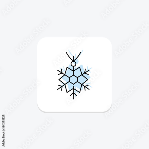 Diamond Snowflake Pendant, vector, pixel perfect, illustrator file