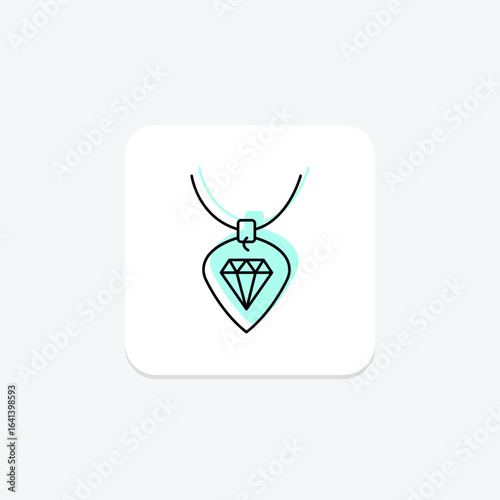 Diamond Guitar Pick Pendant, vector, pixel perfect, illustrator file