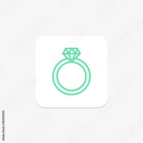 Diamond Flower Ring, vector, pixel perfect, illustrator file