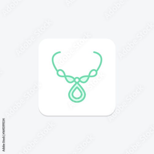 Silver Infinity Necklace, vector, pixel perfect, illustrator file