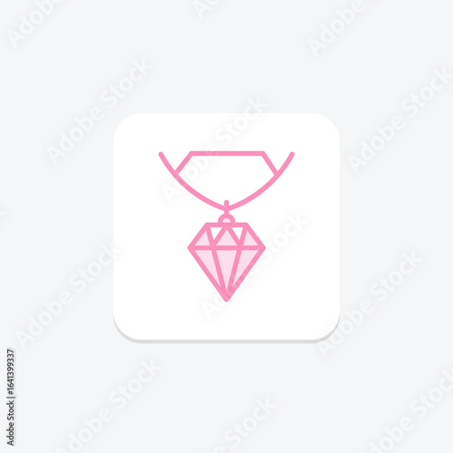 Diamond Initial Pendant, vector, pixel perfect, illustrator file