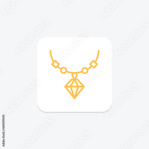 Diamond Arrow Necklace, vector, pixel perfect, illustrator file