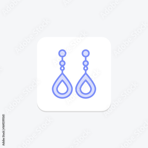 Pearl Drop Earrings, vector, pixel perfect, illustrator file