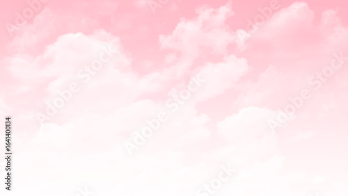 Sky cloud pink love sweet love color tone for wedding card background. vector art