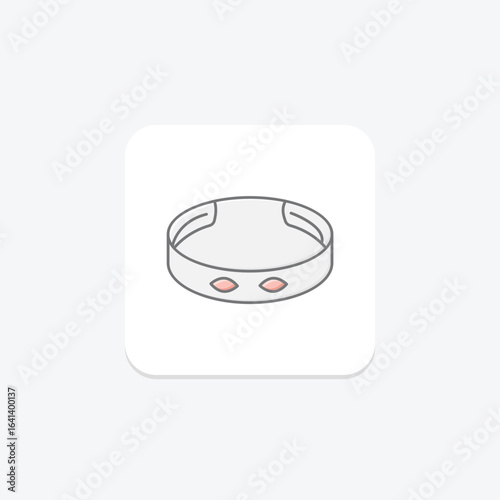 Gold Bangle Bracelet, vector, pixel perfect, illustrator file
