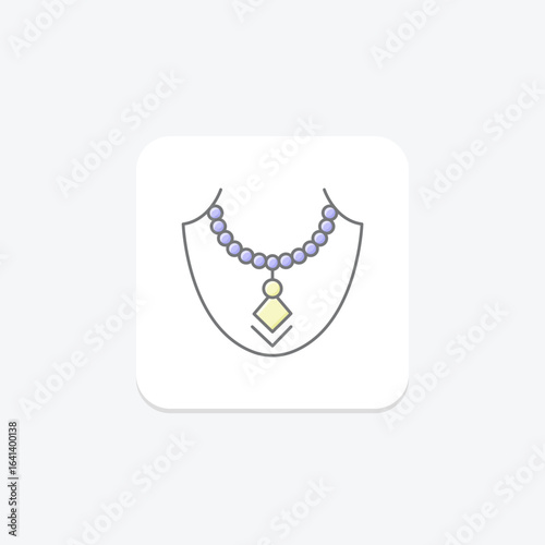 Layered Necklace, vector, pixel perfect, illustrator file