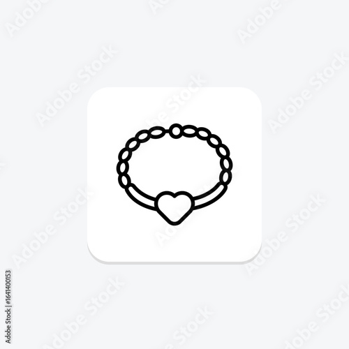 Silver Name Bracelet, vector, pixel perfect, illustrator file