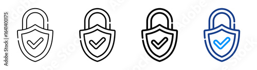 Ssl Icon Multiple Outline Collection Set