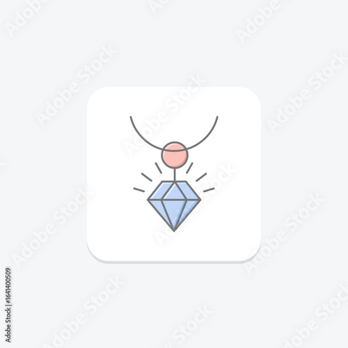 Diamond Sun Pendant, vector, pixel perfect, illustrator file