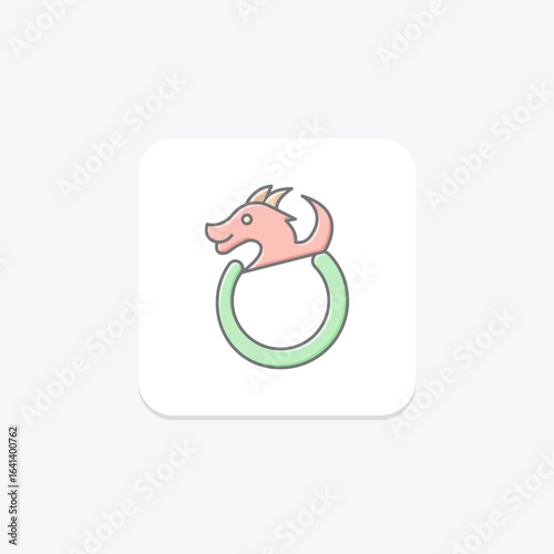 Dragon Ring, vector, pixel perfect, illustrator file