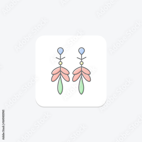 Dragonfly Wing Earrings, vector, pixel perfect, illustrator file
