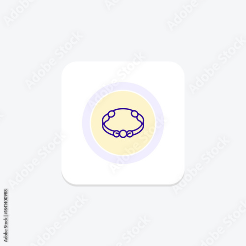 Gold Bracelet, vector, pixel perfect, illustrator file