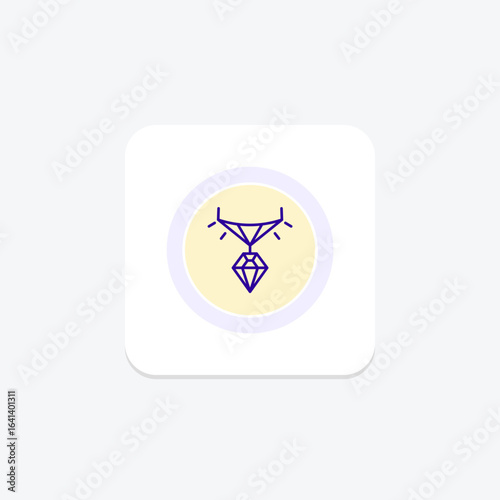 Diamond Bar Necklace, vector, pixel perfect, illustrator file