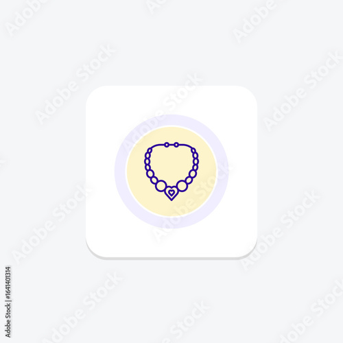 Gold Chain Necklace, vector, pixel perfect, illustrator file